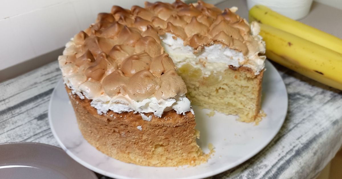 Банановый пирог с меренгой: изысканное лакомство для любого праздника