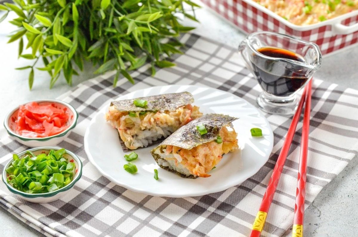 Ленивые роллы запеченные: новинка для любителей японской кухни