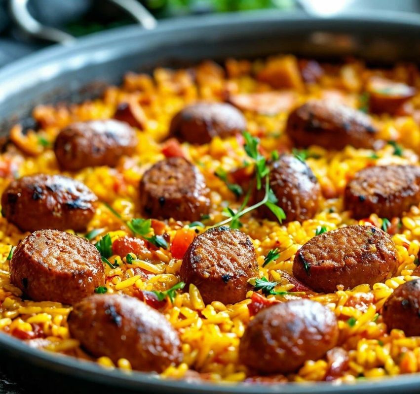 Паэлья с колбасками: как приготовить испанское угощение, полное вкуса