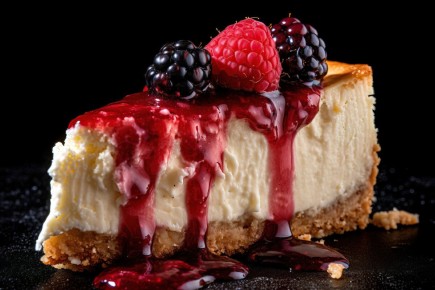 Изумительный чизкейк с лимоном и ягодами