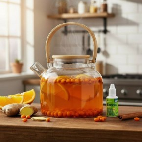 Облепиховый чай с апельсином: согревающий и полезный напиток без сахара