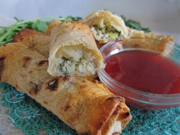 Восхитительные творожные трубочки из лаваша на завтрак