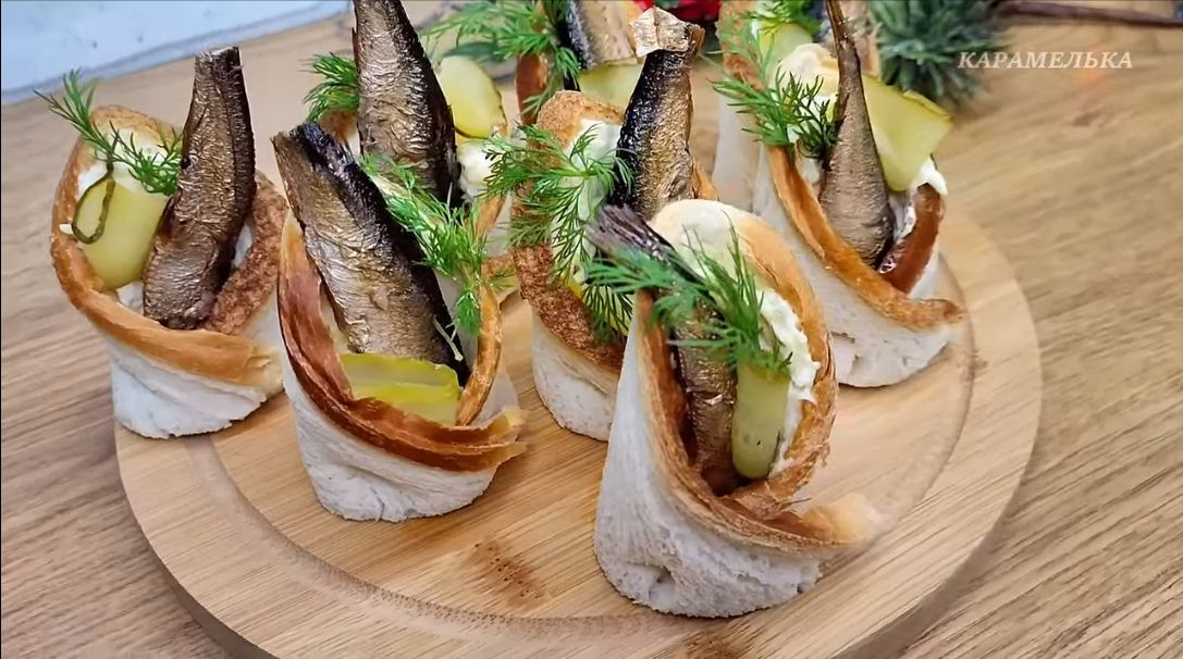Неожиданные закуски для новогоднего стола: шпроты в роли главного героя