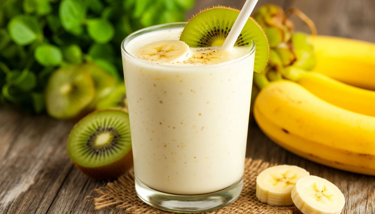 Нежный коктейль с киви и бананом: глоток лета в стакане