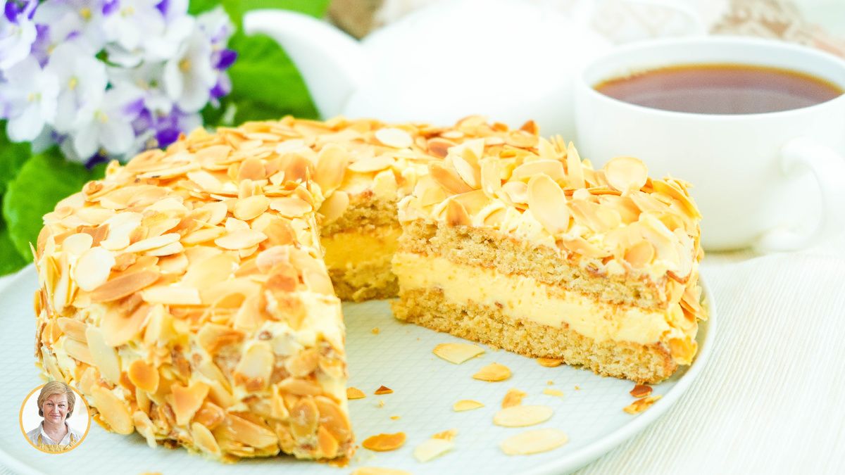 Нежный миндальный торт: удивительный десерт для вашего праздника