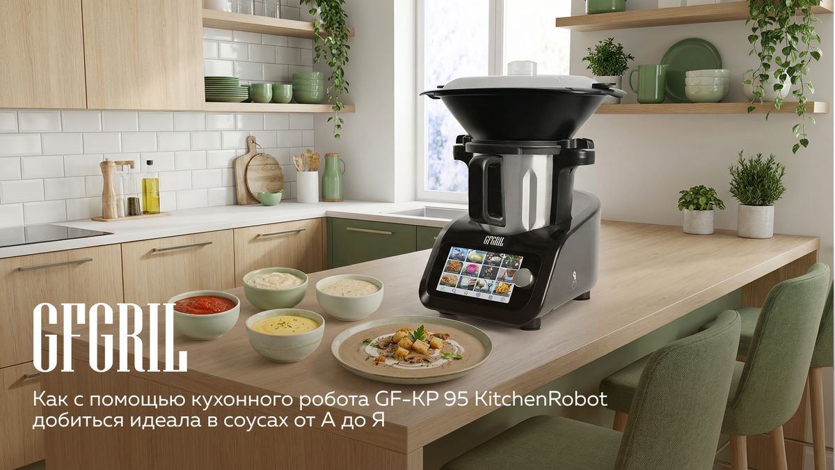 Текстура как искусство: как кухонный робот GF-KP95 KitchenRobot меняет подход к соусам