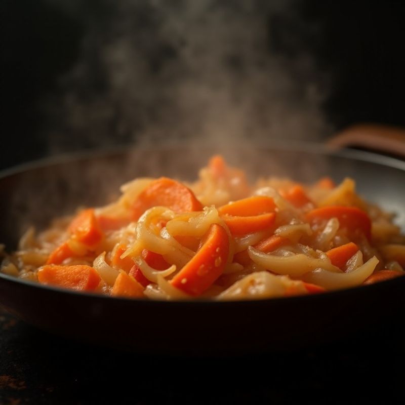 Правильная последовательность жарки: лук, морковь или мясо?