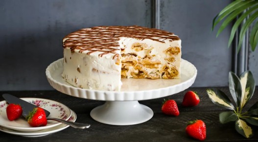 Торт "Дамские пальчики" со сметанным кремом