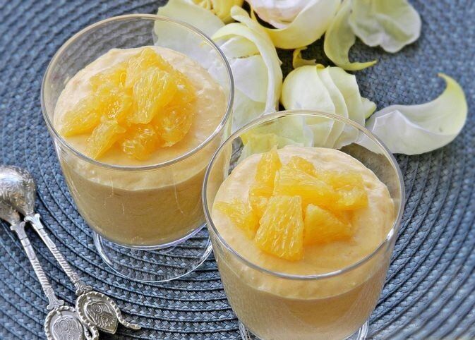 Нежное творожное суфле с курагой