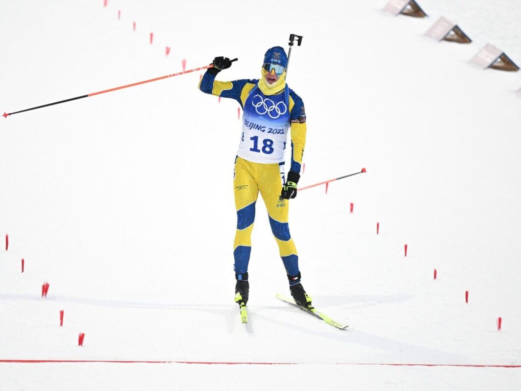 Золотой момент: шведский биатлонист триумфирует в гонке преследования