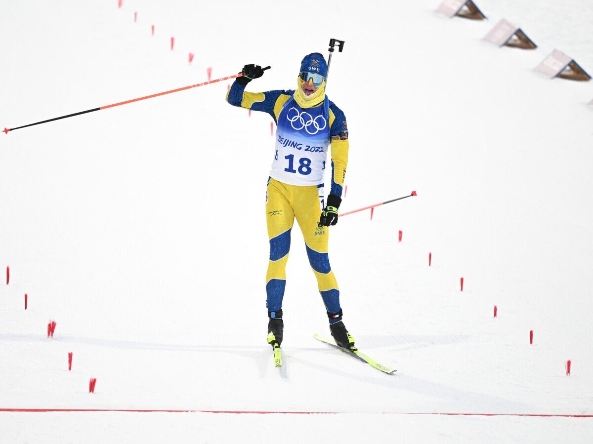 Золотой момент: шведский биатлонист триумфирует в гонке преследования