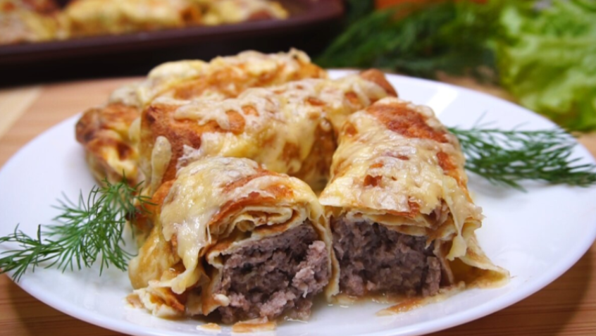 Покорите сердца своим ужином с рулетиками из яичных блинчиков