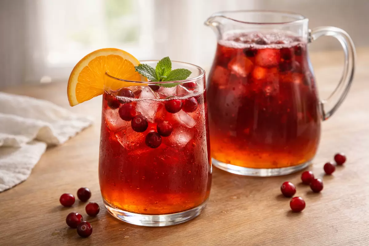 Зимний морс: вкус здоровья с клюквой и апельсином