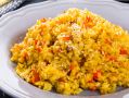 Необычный плов с болгарским перцем и кунжутом